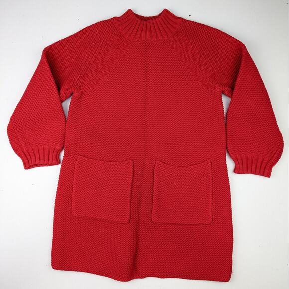 Hanna Andersson Red Sweater Dress Youth 4 - Picture 1 of 4